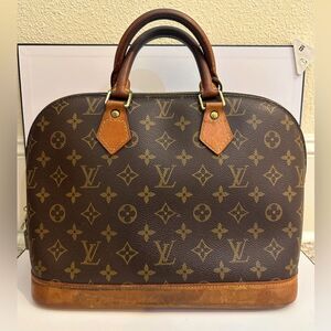 Louis Vuitton Alma PM Monogram Canvas Satchel